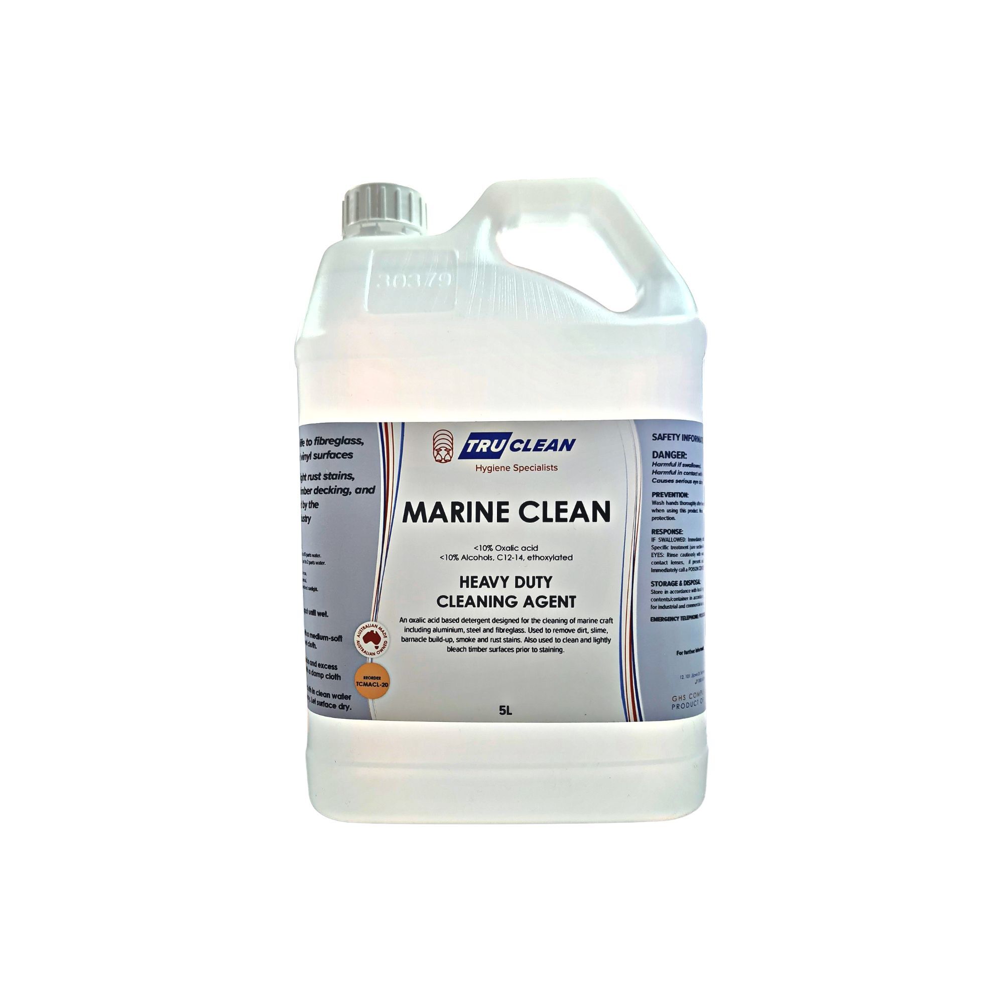 Marine Clean 5L Heavy Duty Cleaning Agent Grubless Cleaning Supplies